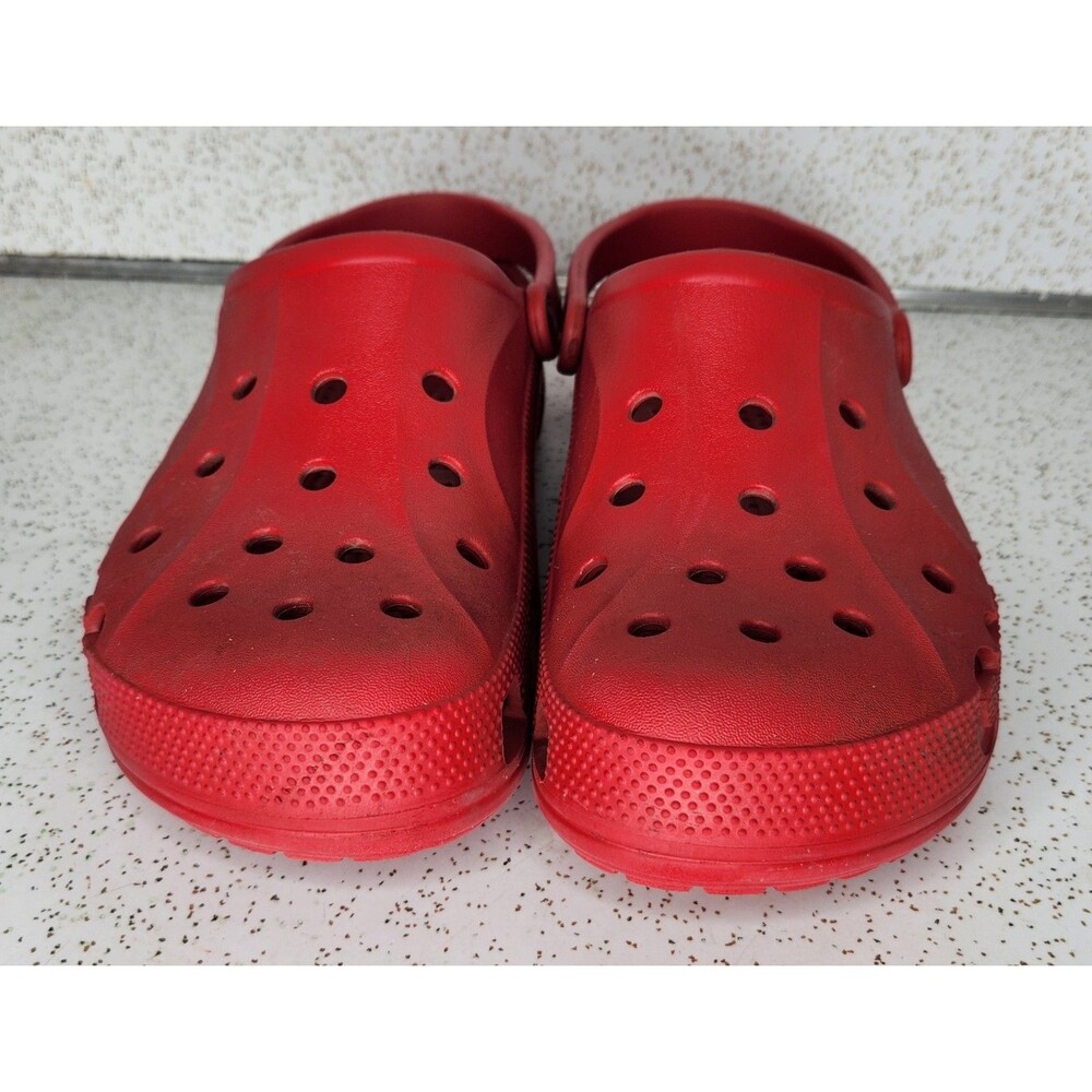 Crocs Shoes Baya Red Clogs Slip On Shoes Waterproof Sandals Size 11 View 2